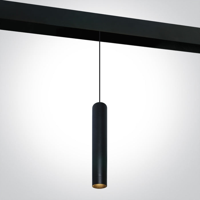 One Light 42130B/B/W 9W Pendant Track Light for 48V Magnetic Track Lighting