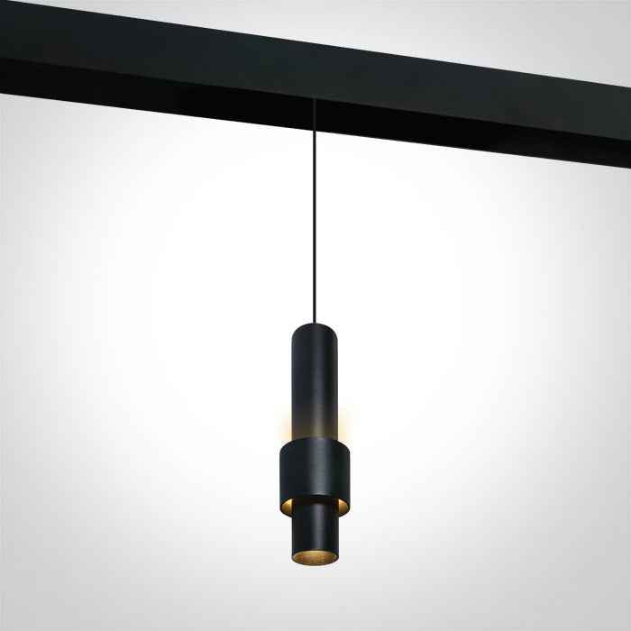 One Light 42132/B/W 7W Pendant Track Light for 48V Magnetic Track Lighting