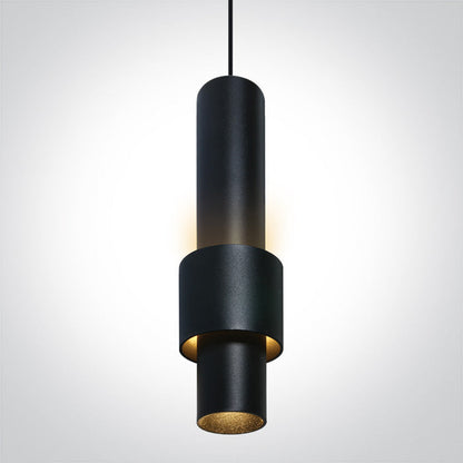 One Light 42132L/B/W BLACK 7W PENDANT WW 48V IP20 DARK LIGHT DALI MINI/MIDI/MAXI/P&P