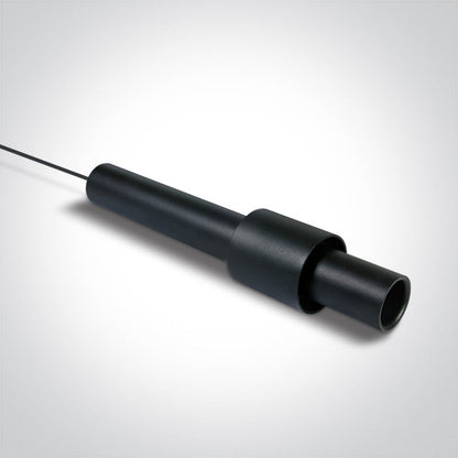 One Light 42132L/B/W BLACK 7W PENDANT WW 48V IP20 DARK LIGHT DALI MINI/MIDI/MAXI/P&P