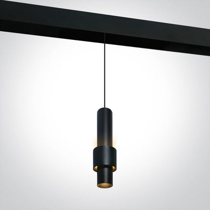One Light 42132L/B/W BLACK 7W PENDANT WW 48V IP20 DARK LIGHT DALI MINI/MIDI/MAXI/P&P