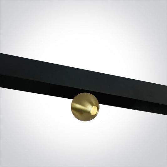 One Light 42134/BBS/W BRUSHED BRASS 7W WW 48V IP20 ADJUSTABLE MINI/MIDI/MAXI/P&P