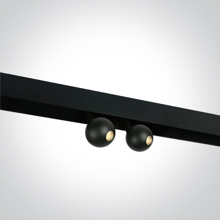 One Light 42134A/B/W Twin 7W Sphere Track Spot for 48V Magnetic Track Light System