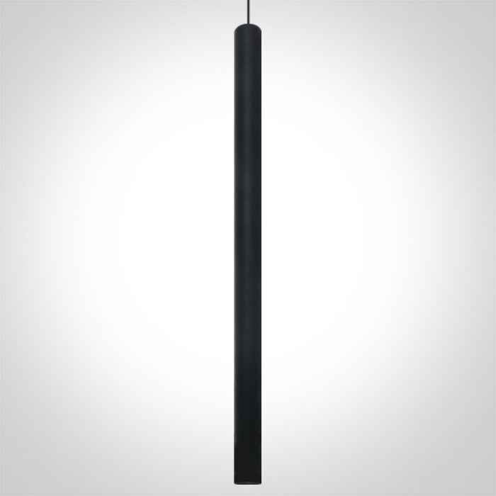 One Light 63108AT/B/W BLACK PENDANT TRACK LIGHT LED 8W WW 36deg IP20 230V