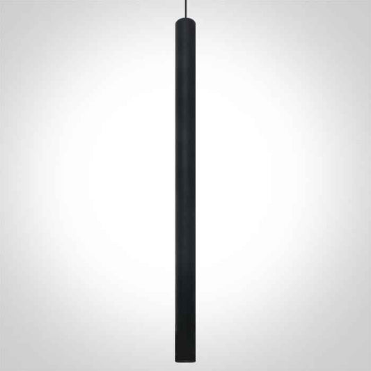 One Light 63108AT/B/W BLACK PENDANT TRACK LIGHT LED 8W WW 36deg IP20 230V