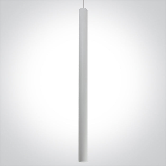 One Light 63108AT/W/W WHITE PENDANT TRACK Light LED 8W WW 36deg IP20 230V