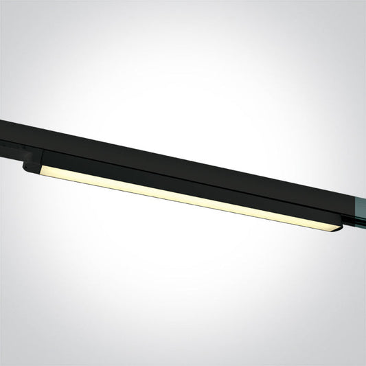 One Light 65018T/B/W BLACK LED 16W WW LINEAR TRACK LIGHT 100-240V