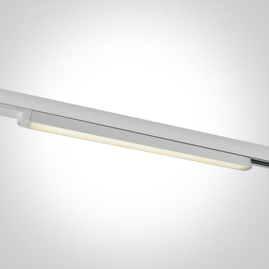 One Light 65018T/W/C WHITE LED 16W CW LINEAR TRACK LIGHT 100-240V