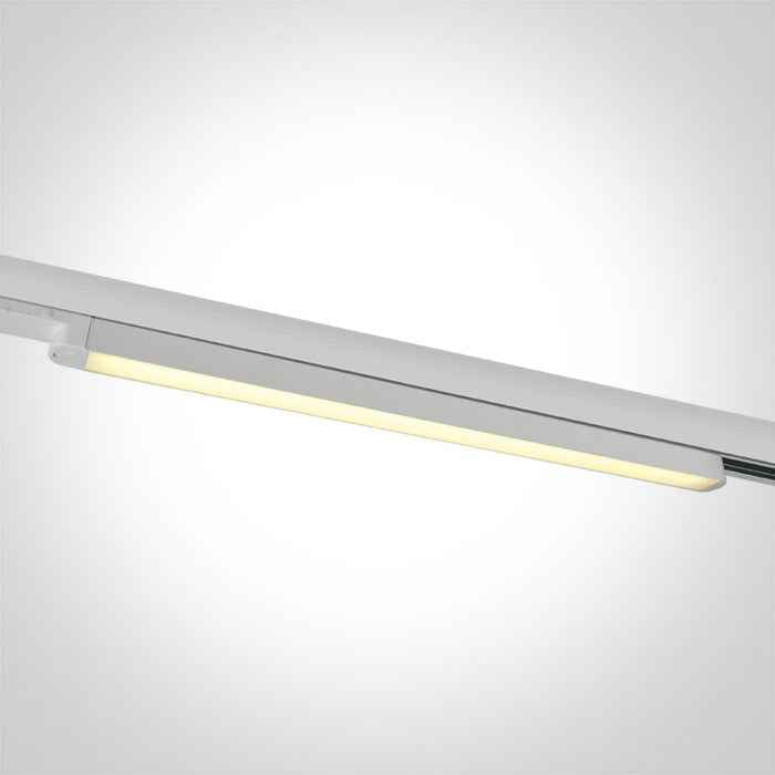 One Light 65018T/W/V WHITE 16W CCTV LINEAR TRACK LIGHT 100-240V