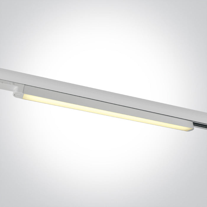 One Light 65018T/W/V WHITE 16W CCTV LINEAR TRACK LIGHT 100-240V