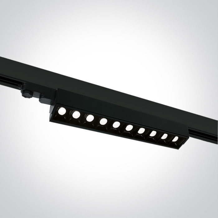 One Light 65024T/B/C BLACK COB 10x5 LED CW LINEAR TRACK LIGHT ADJUSTABLE 230V