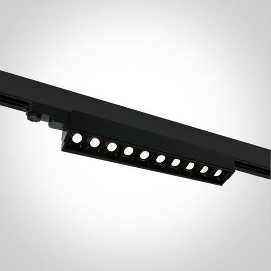 One Light 65024T/B/C BLACK COB 10x5 LED CW LINEAR TRACK LIGHT ADJUSTABLE 230V