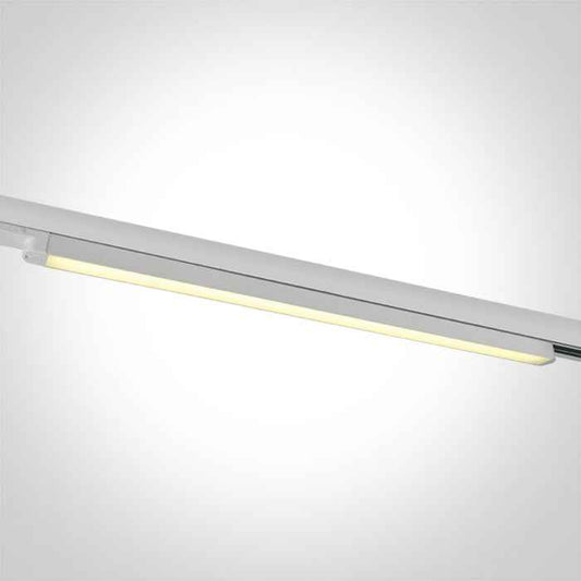 One Light 65025T/W/V WHITE 25W CCTV LINEAR TRACK LIGHT 100-240V