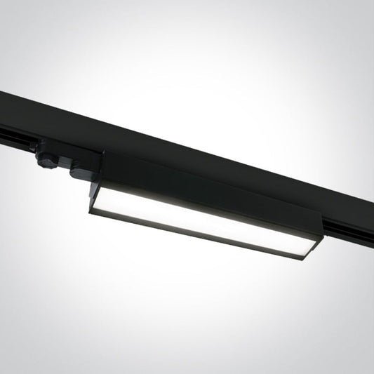 One Light 65026T/B/C BLACK LED 40W CW LINEAR TRACK LIGHT ADJUSTABLE 230V