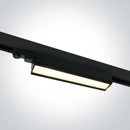 One Light 65026T/B/W BLACK LED 40W WW LINEAR TRACK LIGHT ADJUSTABLE 230V