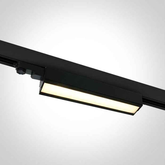 One Light 65026T/B/V BLACK 40W CCTV TRACK LIGHT ADJUSTABLE 230V