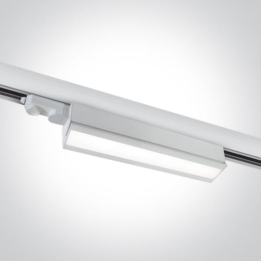 One Light 65026T/W/C WHITE LED 40W CW LINEAR TRACK LIGHT ADJUSTABLE 230V