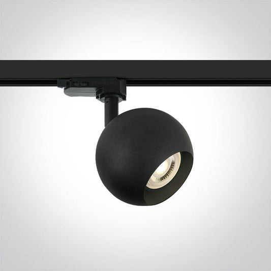 One Light 65105BT/B BLACK 10W GU10 TRACK SPOT 100-240V