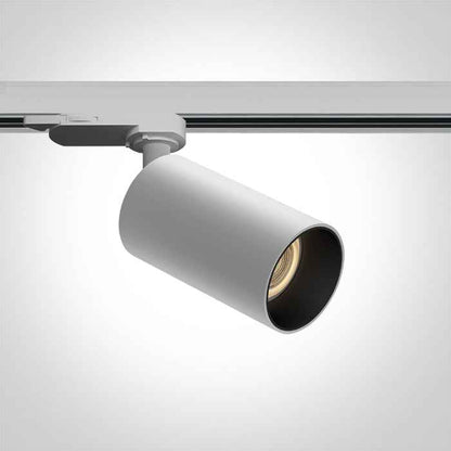 One Light 65105DT/W WHITE 10W GU10 TRACK SPOT 100-240V