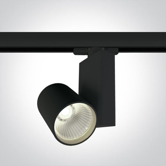 One Light 65611NT/B/C BLACK COB LED 15W CW TRACK SPOT 230V