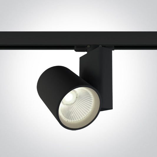 One Light 65612NT/B/C BLACK COB LED 30W CW TRACK SPOT 230V