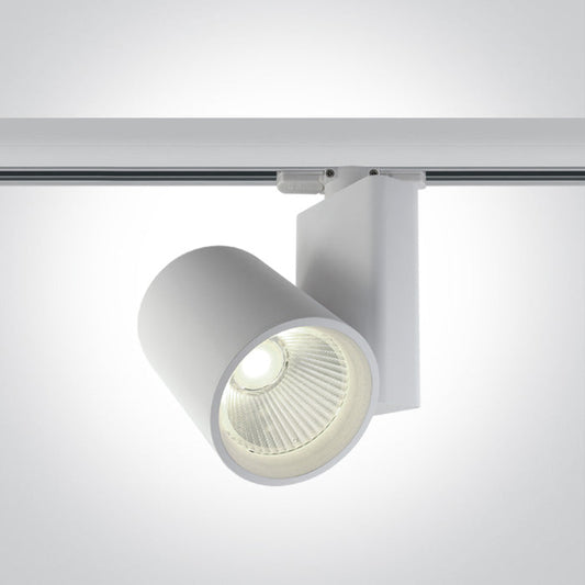 One Light 65612NT/W/C WHITE COB LED 30W CW TRACK SPOT 230V