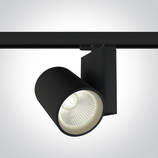 One Light 65614NT/B/C BLACK COB LED 42W CW TRACK SPOT 230V