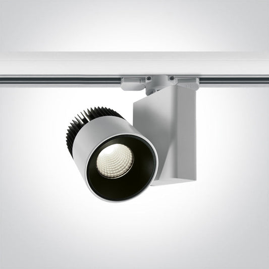 One Light 65620AT/W/C WHITE COB LED 20W CW TRACK SPOT 230V