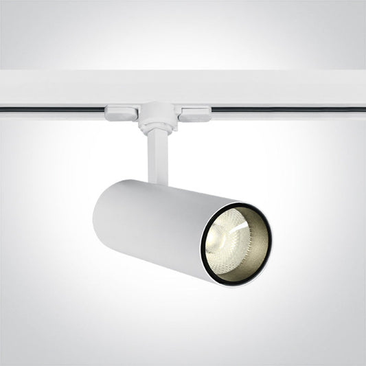 One Light 65642AT/W/C WHITE COB LED 10W CW TRACK SPOT 38deg 230V