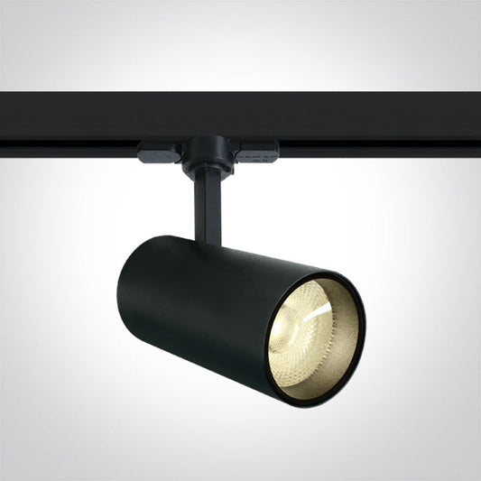 One Light 65642BT/B/W BLACK COB LED 20W WW TRACK SPOT 38deg 230V