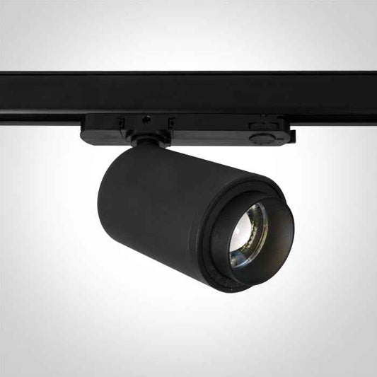 One Light 65650BT/B/W Adjustable Zoom 20-60 Degree LED Track Spot Light Black 20w 3000k