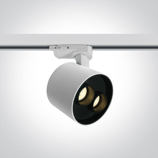 One Light 65656BT/W/W WHITE LED 12W TRACK SPOT WW IP20 230V DARK LIGHT