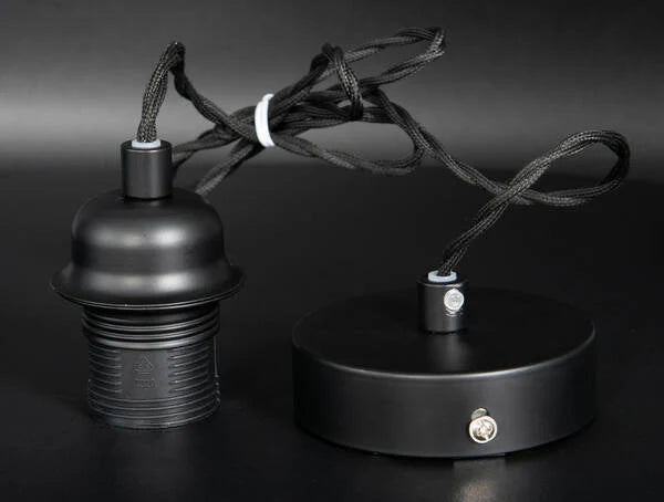 Leah Single Pendant ES/E27 Black