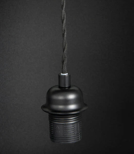 Leah Single Pendant ES/E27 Black