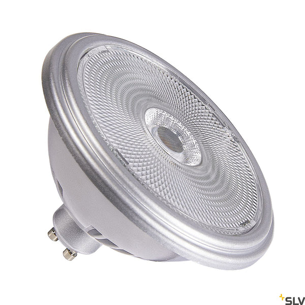 QPAR111 GU10, silver LED light, 12.5W 4000K CRI90 60° Dimmable 1005283