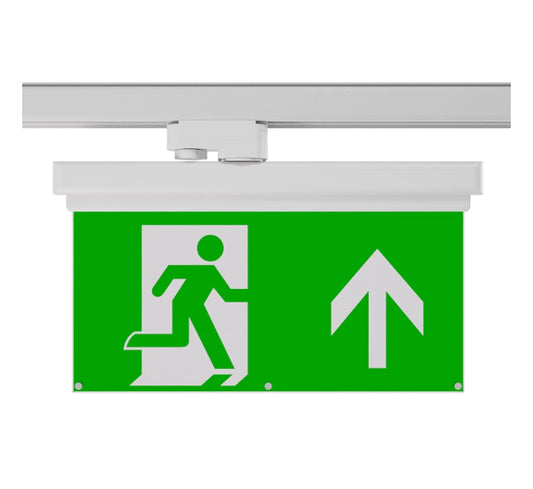 Emergency Track exit sign Light multidirectional 2.7W 6000K 3-Circuit LED non- maintained White