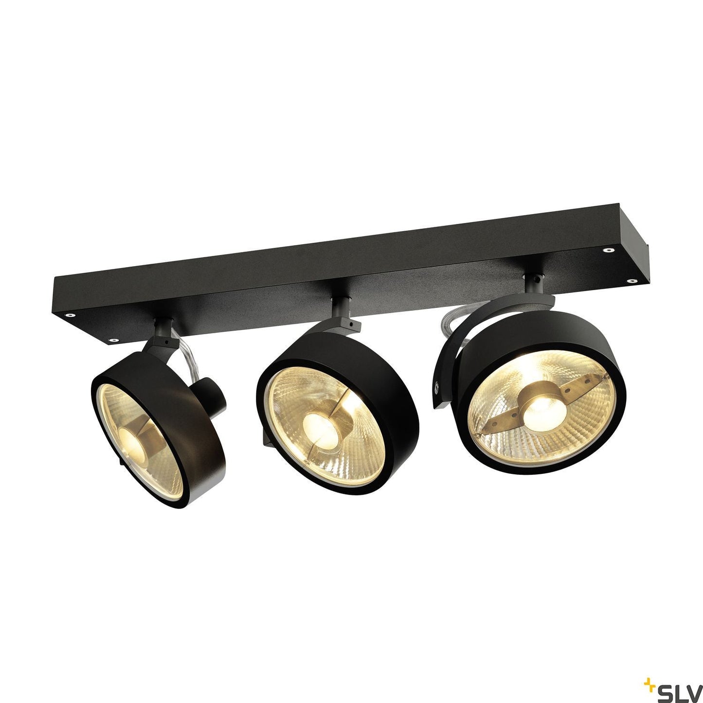 SLV KALU 3 QPAR111, Wall and Ceiling luminaire, black, max. 75W 1000704