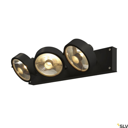 SLV KALU 3 QPAR111, Wall and Ceiling luminaire, black, max. 75W 1000704