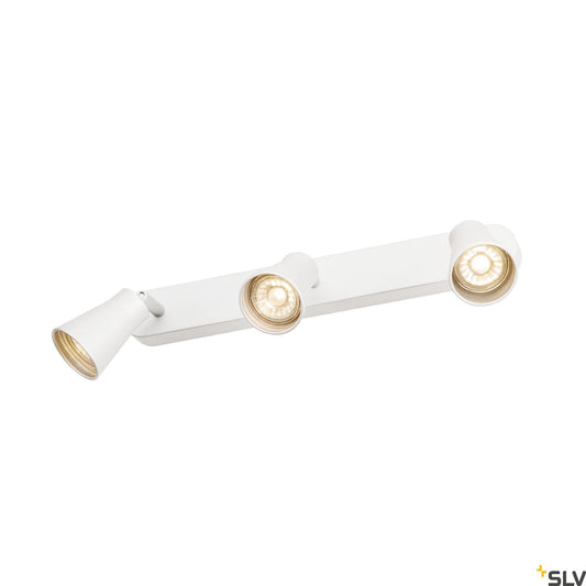 SLV AVO CW Triple, Indoor surface-mounted wall and ceiling light, QPAR51, white, max. 50W 1000893