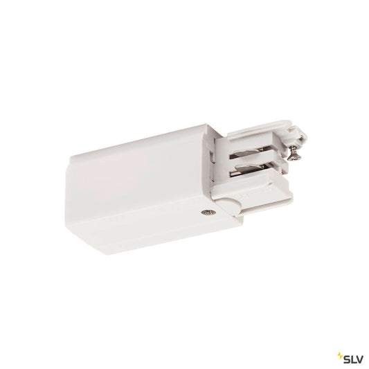 SLV S-TRACK feed-in, left earth, PHASE, white 1001379