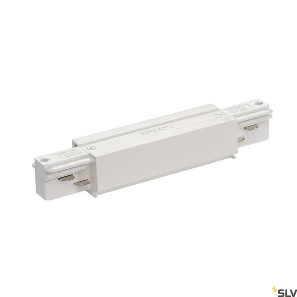 Eutrac longitudinal connector with feed-in option, traffic white 1001517