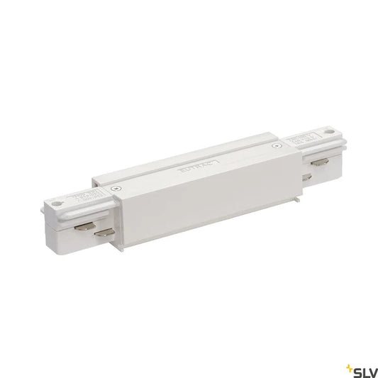 Eutrac longitudinal connector with feed-in option, traffic white 1001517
