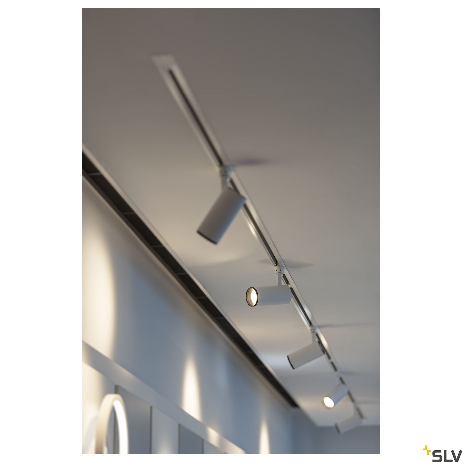 SLV 3~ NUMINOS Dimmable 3 phase system light whitek/black 2700K 24° 1004174