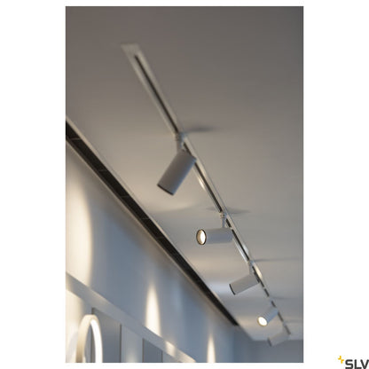 SLV EUTRAC 3-circuit recessed track, traffic white, 2m 1001531