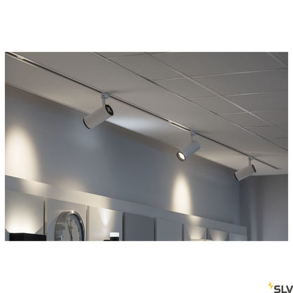 SLV 3~ NUMINOS Dimmable 3 phase system light whitek/black 2700K 24° 1004174