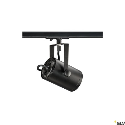 SLV EURO SPOT TRACK, black, QPAR51 25W, incl. 1-circuit adapter 1001861