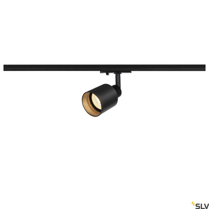 SLV PURI TRACK SPOT, QPAR51 glass, black 50W, incl. 1-circuit adapter 1001868
