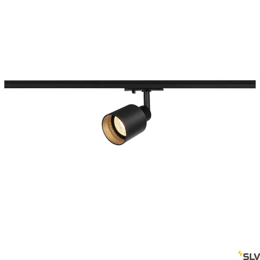 SLV PURI TRACK SPOT, QPAR51 glass, black 50W, incl. 1-circuit adapter 1001868