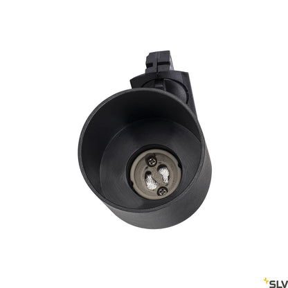 SLV PURI TRACK SPOT, QPAR51 glass, black 50W, incl. 1-circuit adapter 1001868