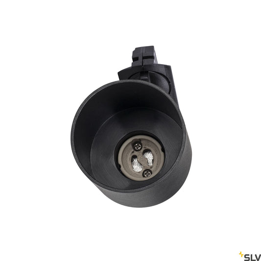 SLV PURI TRACK SPOT, QPAR51 glass, black 50W, incl. 1-circuit adapter 1001868